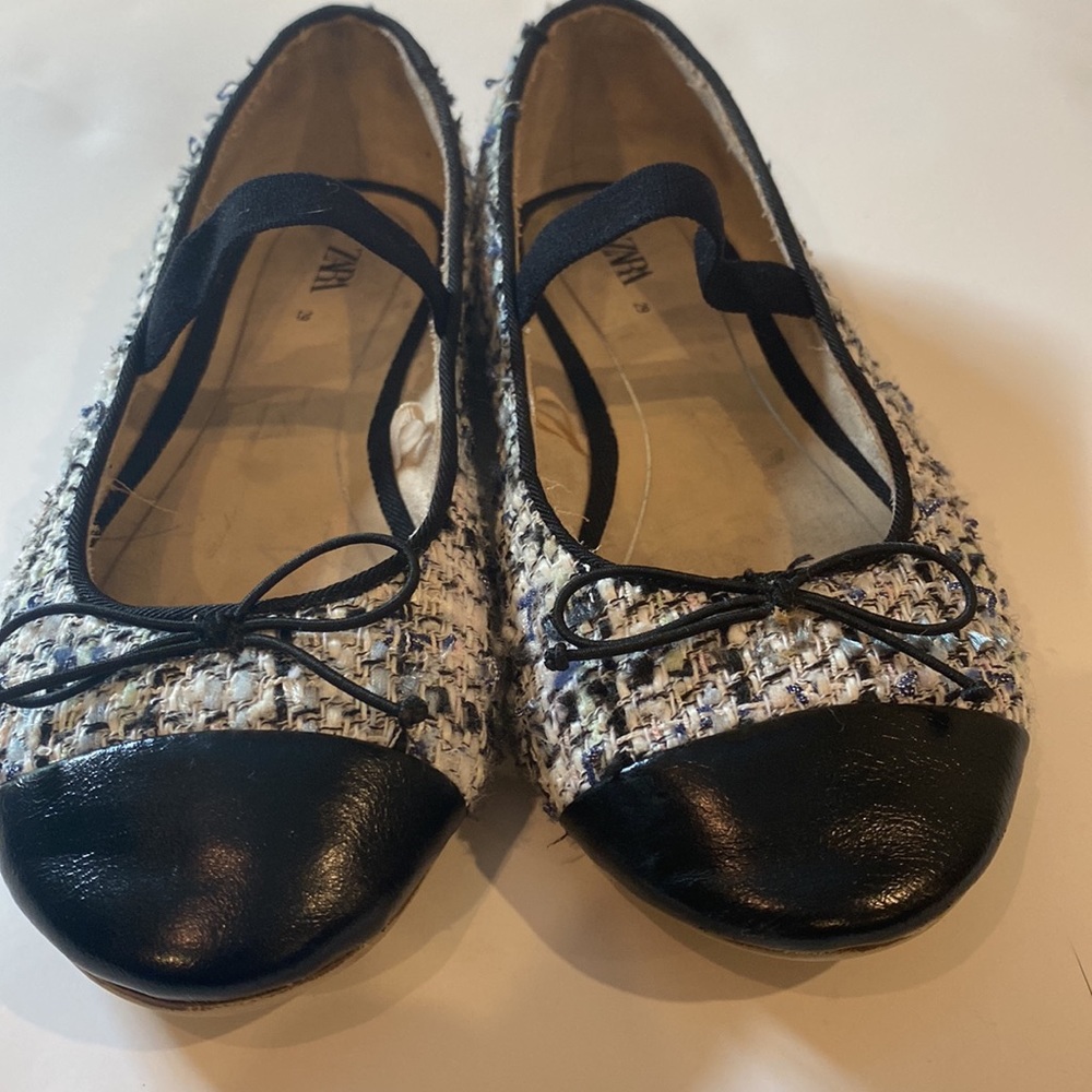 ZARA TWEED DESIGHNER INSPIRED BALLET SLIPPERS FOR KIDS - Picture 14 of 15
